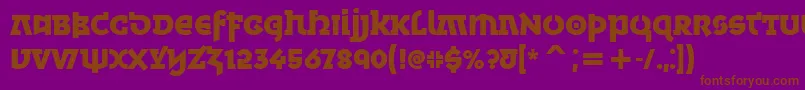 MinskaBoldItcTt Font – Brown Fonts on Purple Background