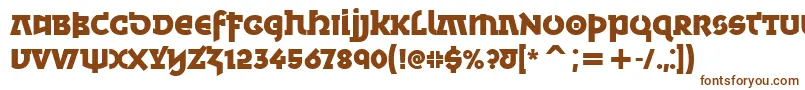 MinskaBoldItcTt Font – Brown Fonts on White Background