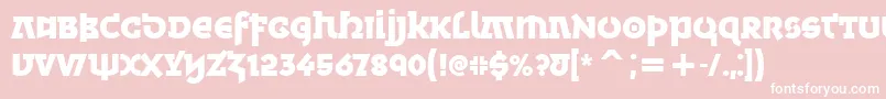 MinskaBoldItcTt Font – White Fonts on Pink Background