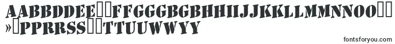 フォントAStamperupBold – ヨルバ文字