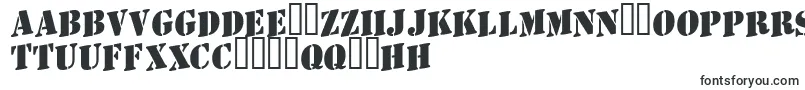 フォントAStamperupBold – ウズベク文字
