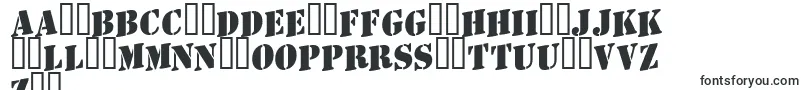 フォントAStamperupBold – ラトビアのフォント