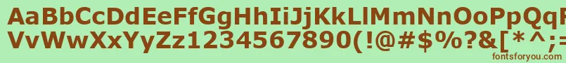 MsReferenceSansSerifРџРѕР»СѓР¶РёСЂРЅС‹Р№ Font – Brown Fonts on Green Background