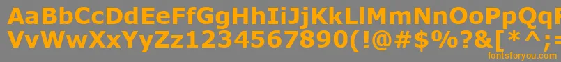 MsReferenceSansSerifРџРѕР»СѓР¶РёСЂРЅС‹Р№ Font – Orange Fonts on Gray Background