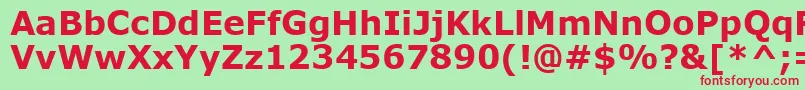 MsReferenceSansSerifРџРѕР»СѓР¶РёСЂРЅС‹Р№ Font – Red Fonts on Green Background