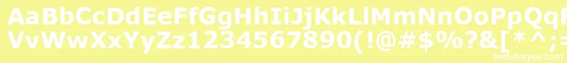 MsReferenceSansSerifРџРѕР»СѓР¶РёСЂРЅС‹Р№ Font – White Fonts on Yellow Background