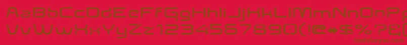 Więcej informacji o czcionce Aunchanted Expanded Bold Czcionka Aunchanted Expanded Bold – brązowe czcionki na czerwonym tle