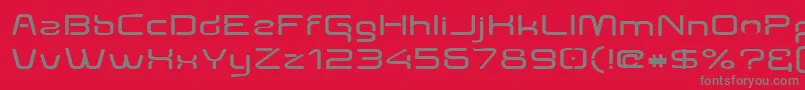 Шрифт Aunchanted Expanded Bold – серые шрифты на красном фоне