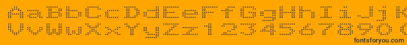 TelidonEx Font – Black Fonts on Orange Background