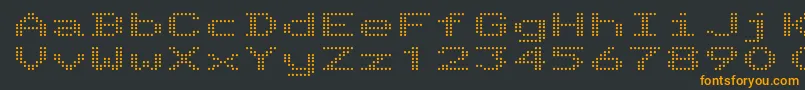 Шрифт TelidonEx – оранжевые шрифты на чёрном фоне