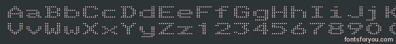Czcionka TelidonEx – różowe czcionki na czarnym tle