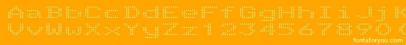 TelidonEx Font – Yellow Fonts on Orange Background