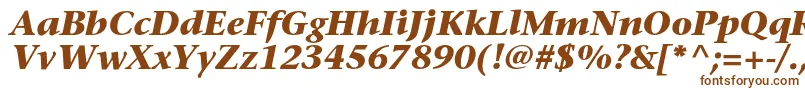 SonetserifcBolditalic Font – Brown Fonts on White Background