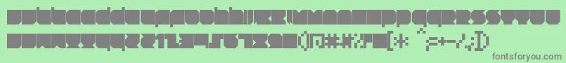 Rnstnt Font – Gray Fonts on Green Background