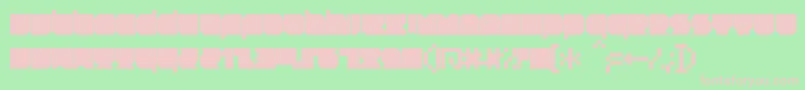 Rnstnt-fontti – vaaleanpunaiset fontit vihreällä taustalla