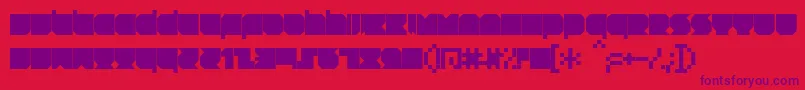 Rnstnt Font – Purple Fonts on Red Background