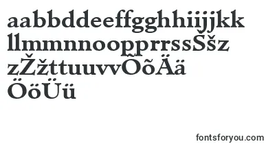 MinisterLtBold font – estonian Fonts