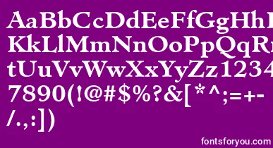 MinisterLtBold font – White Fonts On Purple Background