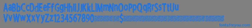 Freshriot Font – Blue Fonts on Gray Background