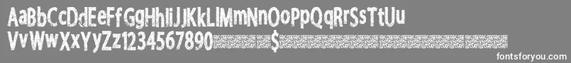 Freshriot Font – White Fonts on Gray Background