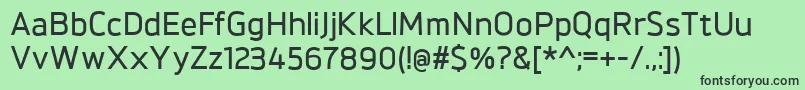 BrokmanDemibold Font – Black Fonts on Green Background