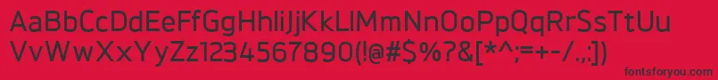 BrokmanDemibold Font – Black Fonts on Red Background