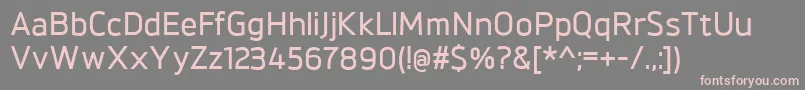 BrokmanDemibold Font – Pink Fonts on Gray Background
