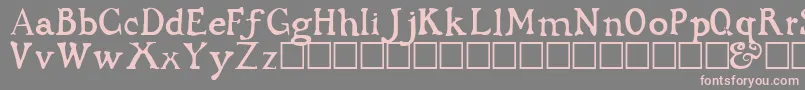 BuccaneerRegular Font – Pink Fonts on Gray Background