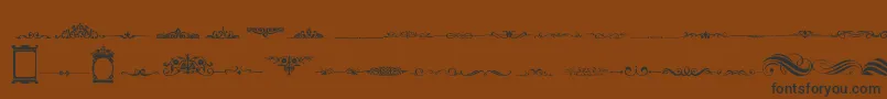 Шрифт VintageDecorativeSigns2 – чёрные шрифты на коричневом фоне