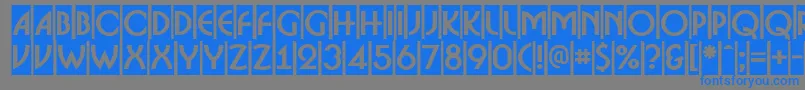 ABosanovacmBold Font – Blue Fonts on Gray Background