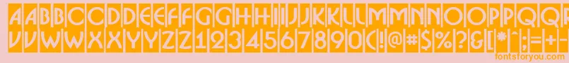 ABosanovacmBold Font – Orange Fonts on Pink Background