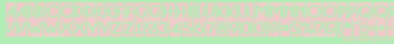 ABosanovacmBold Font – Pink Fonts on Green Background