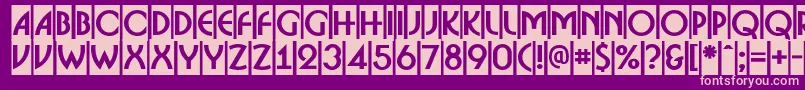 ABosanovacmBold Font – Pink Fonts on Purple Background