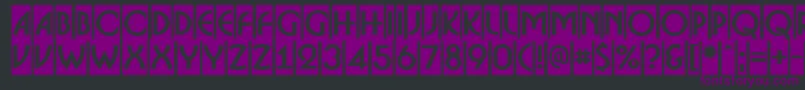 ABosanovacmBold Font – Purple Fonts on Black Background