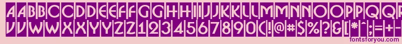 ABosanovacmBold Font – Purple Fonts on Pink Background