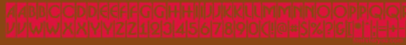 ABosanovacmBold Font – Red Fonts on Brown Background