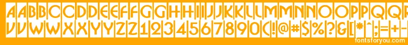 ABosanovacmBold Font – White Fonts on Orange Background