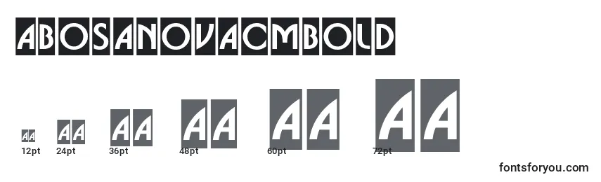 ABosanovacmBold Font Sizes