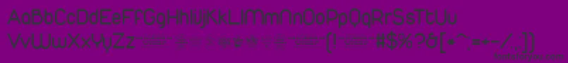 Шрифт DuepuntozeroRegularTrial – чёрные шрифты на фиолетовом фоне
