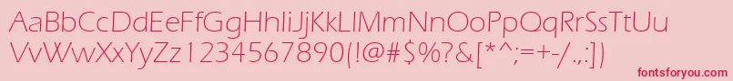 Eraslght Font – Red Fonts on Pink Background