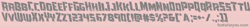 Towerruinsrotaleft Font – Gray Fonts on Pink Background