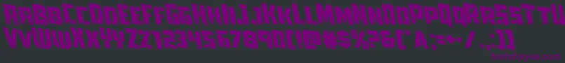 Towerruinsrotaleft Font – Purple Fonts on Black Background