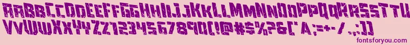 Towerruinsrotaleft Font – Purple Fonts on Pink Background