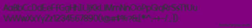 MorningtypeBold Font – Black Fonts on Purple Background