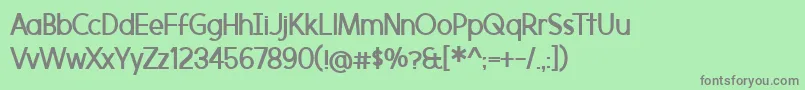 fuente MorningtypeBold – Fuentes Grises Sobre Fondo Verde