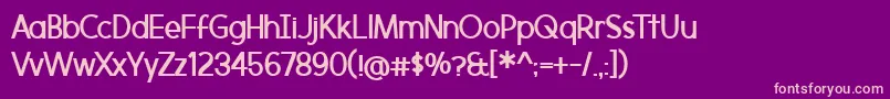 MorningtypeBold Font – Pink Fonts on Purple Background
