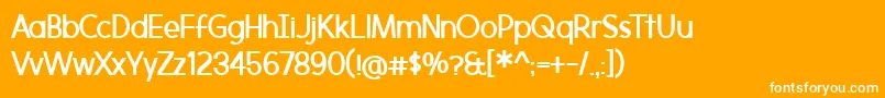 MorningtypeBold Font – White Fonts on Orange Background