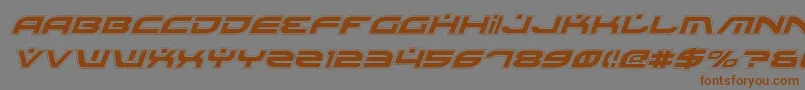 BattlefieldProItalic-fontti – ruskeat fontit harmaalla taustalla
