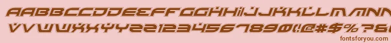 BattlefieldProItalic Font – Brown Fonts on Pink Background