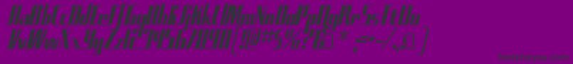 SadfilmsRegular Font – Black Fonts on Purple Background